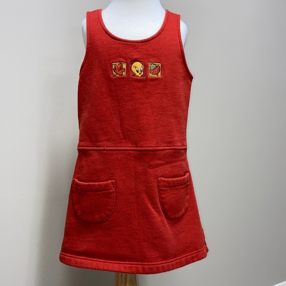 Vintage Warner Bros studio store tweety bird rust jersey jumper small